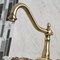 Kingston Brass Wall Mount Bridge Kitchen Faucet with Brass Sprayer, Antique Brass KS1243WLLBS - alternate 4